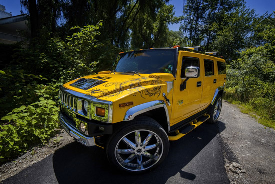 Coalville Yellow Hummer Car Hire 
